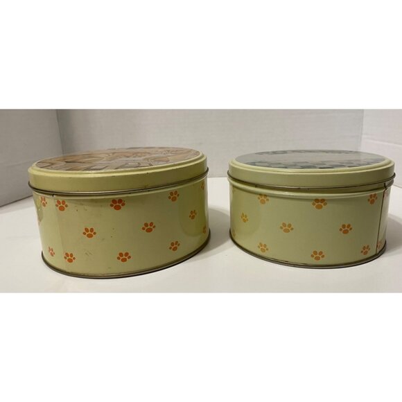 Wendell T. Book by Lowell Herrero Cat Decorative Tin Nesting Canister Set of 2 - Picture 2 of 8